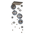 Hubbardton Forge HUB-139051 Abacus 10-Light Square LED Pendant