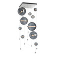 Hubbardton Forge HUB-139051 Abacus 10-Light Square LED Pendant