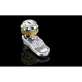 Rittal 2530000 Cam Lock, Zinc Die-Cast, Nickel-Plated Finish