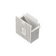 Rittal 3110200 Cable Gland Mounting Adapter, RAL 7035