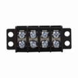 Bussmann TB200 Series Barrier Terminal Block Connector, Black Molded Thermoplastic