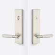Sure-Loc Aspra Square Sideplate Entry Lockset with Push-Pin Privacy Locking