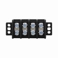 Bussmann TB345 Series Barrier Terminal Block Connector, Six-Pole, 600V/45A