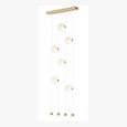 Hubbardton Forge 139055 Abacus 6-Light Ceiling-to-Floor LED Pendant