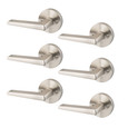 Sure-Loc Basel Round Lever Set 6-Pack with Reversible Handing