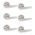 Sure-Loc Cedar Door Lever 6-Pack with Reversible Handing