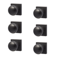 Sure-Loc Durango Square Knobset, 6-Pack — Formed Brass, Keyed Alike in Sets of 4