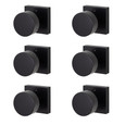 Sure-Loc Zurich Square Knob 6-Pack with Adjustable 2-3/8" to 2-3/4" Backset