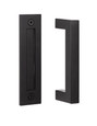 Sure-Loc Stainless Steel Square Barn Door Handle with Flush Handle, 8"