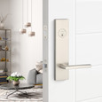 Sure-Loc Escala Square Sideplate Entry Lever Set with Deadbolt and Reversible Handing