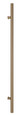 Sure-Loc Round Long Door Pull, Single-Sided with Concealed or Thru-Bolt Mounting