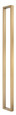 Sure-Loc Square Long Door Pull, Double-Sided with Concealed or Thru-Bolt Mounting