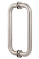 Sure-Loc SHR C-Shape 2-Sided Shower Door Handle with Adjustable 5'-6' Curved Rod