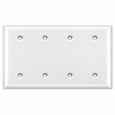 Mulberry 8615 Blank Wallplate, Cold Rolled Steel, White