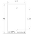 Mulberry 30278 Anodized Aluminum 1-Gang Weatherproof Blank Wallplate
