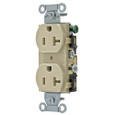 Bryant CRS20I Side-Wired Receptacle, Smooth Face