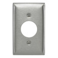 Bryant HUBSS7 1-Gang Stainless Steel Wallplate, 1.40IN
