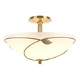 Hubbardton Forge 126732 Forged Leaves Large Semi-Flush Mount Light
