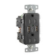 Bryant USBB15A5 Combination Duplex Receptacle with USB Type-A Charging, 15A