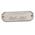 SEPCO 02M Malleable Iron Conduit Body Access Cover, Zinc-Plated