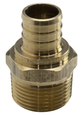 Sioux Chief 646XG Series One-Piece No-Lead Brass MIP x PEX Rough-In Adapter