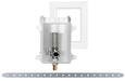 Sioux Chief 696-G51 No-Lead OxBox PEX Ice Maker Outlet Box with Mounting Frame