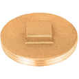 Sioux Chief 876 Series Solid Brass Raised Square Head Cleanout Flush Plug, Southern Code Compliant