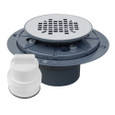 Sioux Chief 821-T270P Shower Pan Test Drain & Plug, PVC with Stainless Steel Strainer