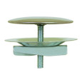 Sioux Chief 961-7 Stainless Steel 2-Hole Faucet Cover, Chrome-Plated