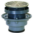 Sioux Chief 833-63NR 3" Finish Line Adjustable Floor Drain, Cast Iron Base