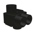 Burndy 1PLO42 UNITAP Multi-Tap Connector, 2-Port, UV Rated Black