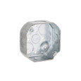 RACO 127 4 in. Drawn Octagon Box, 1-1/2 in. Deep, Raised Ground