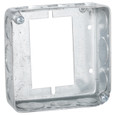RACO 187 4 in. Square Steel Box Extender, 1-1/2 in. Deep, with Multiple KO's for Switch Boxes