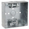 RACO 213 4 in. Square Welded Steel Box with AC/MC/Flex Clamps