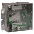 RACO 248HS Welded Square Box, 4 in. with STAB-IT Connectors, H Bracket, 600V