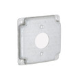 RACO 801C 4 in. Square Exposed Work Cover with 1.406 in. Round Receptacle Opening
