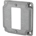 RACO 808U 4 in. Square Universal Exposed Work Cover, 1-Device 3-in-1 Plate