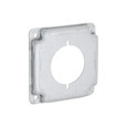RACO 810C 4 in. Square Exposed Work Cover, 2.141 in. dia. 30-50A Receptacle Opening