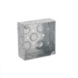 RACO 8189 4-Inch Square Junction Box, 1-1/2" Deep