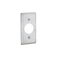 RACO 863 4 in. x 2 in. Handy Box Cover, 1-Receptacle, 1.406 in. Dia, cULus Listed