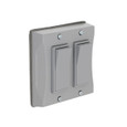 Bell 5127-0 Outdoor Comforts Series 2-Gang Vertical Decorator Weatherproof Cover, Gray