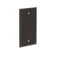 Bell 5173-2 1-Gang Blank Weatherproof Cover, Vertical/Horizontal Mount, Bronze Aluminum