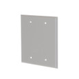 Bell 5175-0 2-Gang Weatherproof Blank Cover, Gray Aluminum