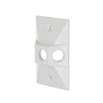 Bell 5189-1 1-Gang Weatherproof Cluster Cover, Die-Cast Aluminum, White