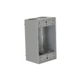 Bell 5331-0 1-Gang Weatherproof Outlet Box, Aluminum, Five 3/4 in. Threaded Outlets, Gray