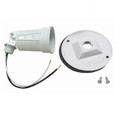 Bell 5624-6 4 in. Round Weatherproof Combination Cover for 75-150W PAR38 Lamps, Die Cast Aluminum, White