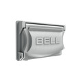 Bell MX1250S 1-Gang Flip Weatherproof Cover, Vertical/Horizontal, 12-in-1 Configuration, Gray Aluminum