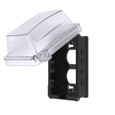 TayMac MM410C 1-Gang Weatherproof In-Use Cover, Horizontal/Vertical Mount, Clear Polycarbonate