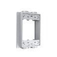 TayMac SE450S 1-Gang Weatherproof Extension Adapter, Four 1/2 in. Threaded Outlets, Gray Cast Metal
