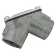 RACO 90° Rigid/IMC Handy Ell Threaded Coupling, Die Cast Zinc